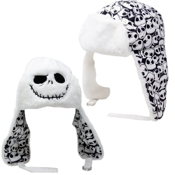 Nightmare Before Christmas Reversible Bomber Winter Hat - Picture 2 of 3
